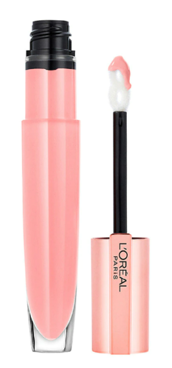 L'ORÉAL PARIS Glow Paradise Hydrating Tinted Lip Balm-in-Gloss with Pomegranate Extract, 010 Porcelain Petal, 0.23 fl oz