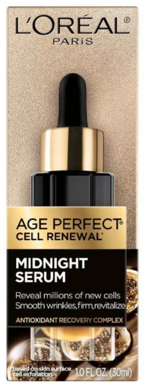 L'ORÉAL PARIS Age Perfect Cell Renewal Midnight Serum Anti-Aging Complex, 1 fl oz