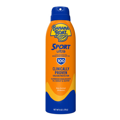 Banana Boat Sport Ultra Clear Broad Spectrum Spray Sunscreen - SPF 50, 6 oz