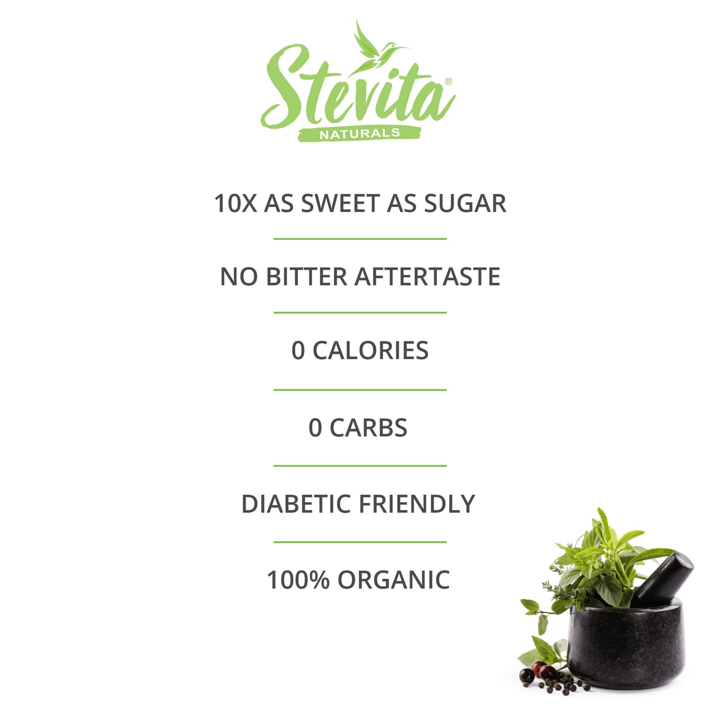 Organic Stevita Spoonable; Packets