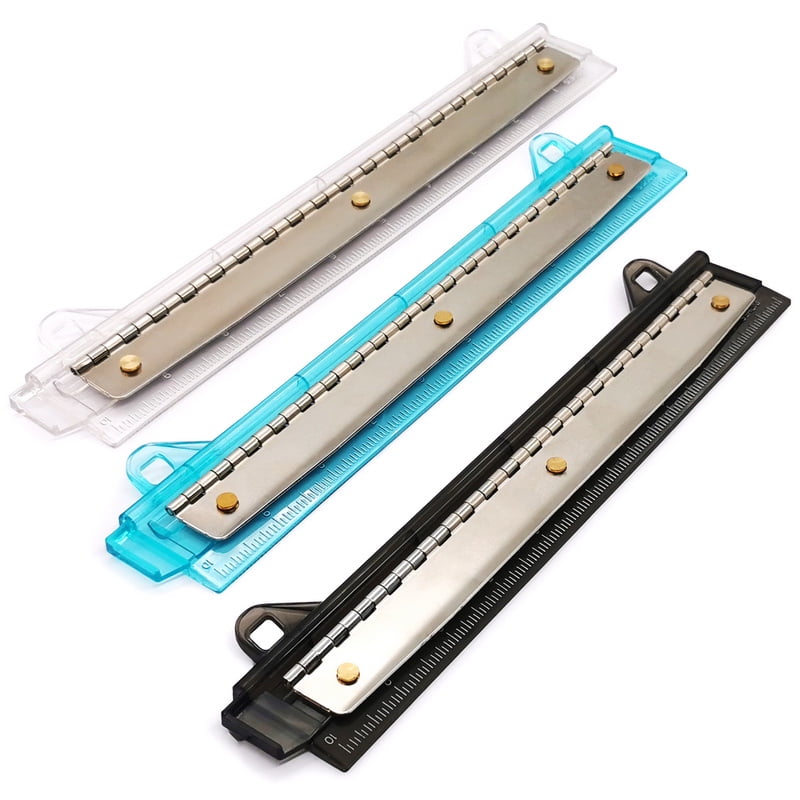 CLi Three-Hole Binder Punch with Ruler Edge - Assorted