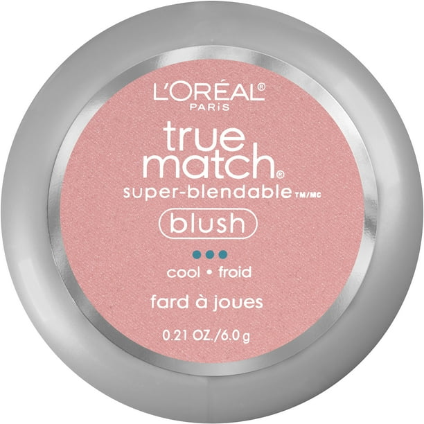L'ORÉAL PARIS True Match Super-Blendable Blush, Soft Powder Texture, N7-8 Sweet Ginger, 0.21 oz.