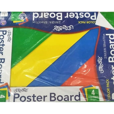 Pacon Railroad Poster Board, 1 count - Red, 28" x 22"