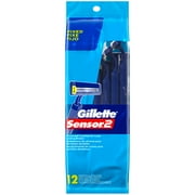 Gillette Sensor2 Men's Disposable Razors, 2 count