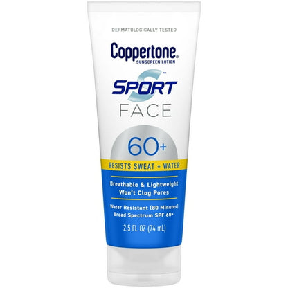 COPPERTONE SPORT FACE SPF60+ LOT 2.5OZ