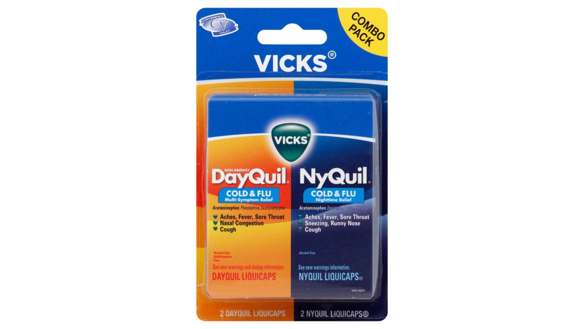 DAYQUIL/NYQUIL COLD & FLU LCP 16CT+8CT