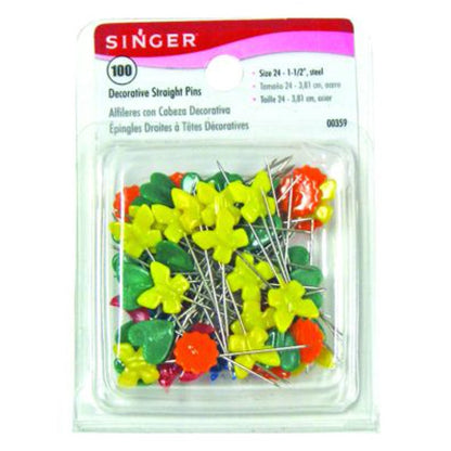 SINGER Metallic-Coated Safety Pins, Assorted Colors and Sizes, 35 Count