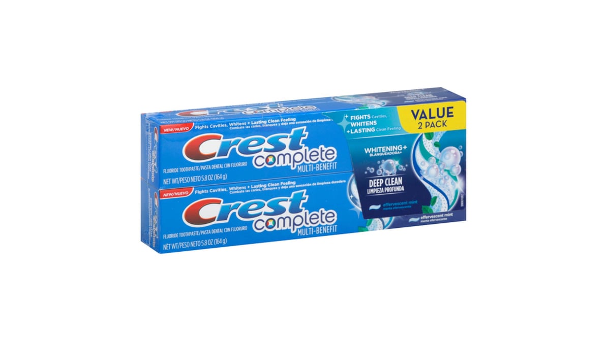 CREST PLUS COMP + WHT DEEP CLN TP 5.4OZ