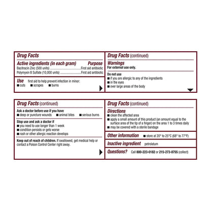 POLYSPORIN OINT FOIL PKT 144X0.03 OZ UD