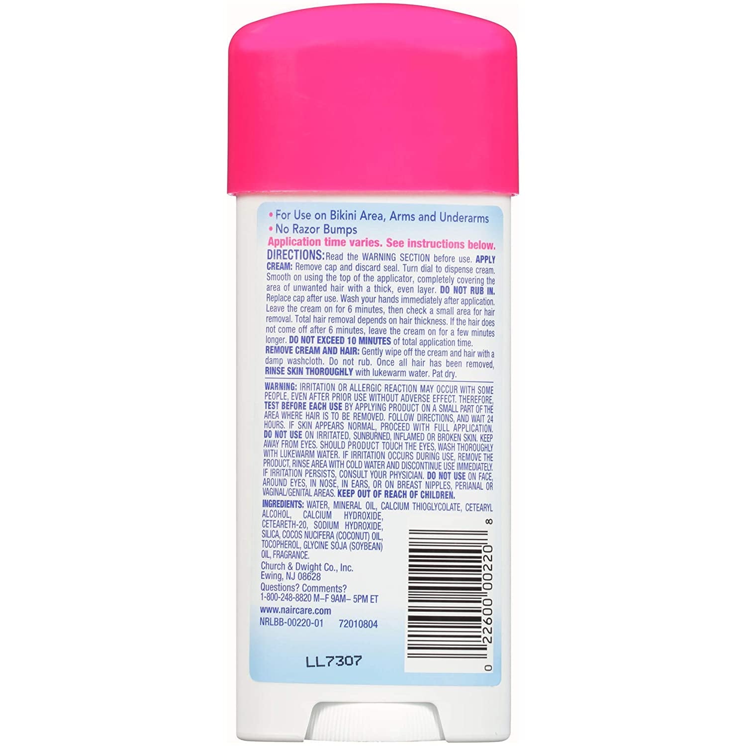 NAIR GLIDES AWAY CR 3.3OZ SNST