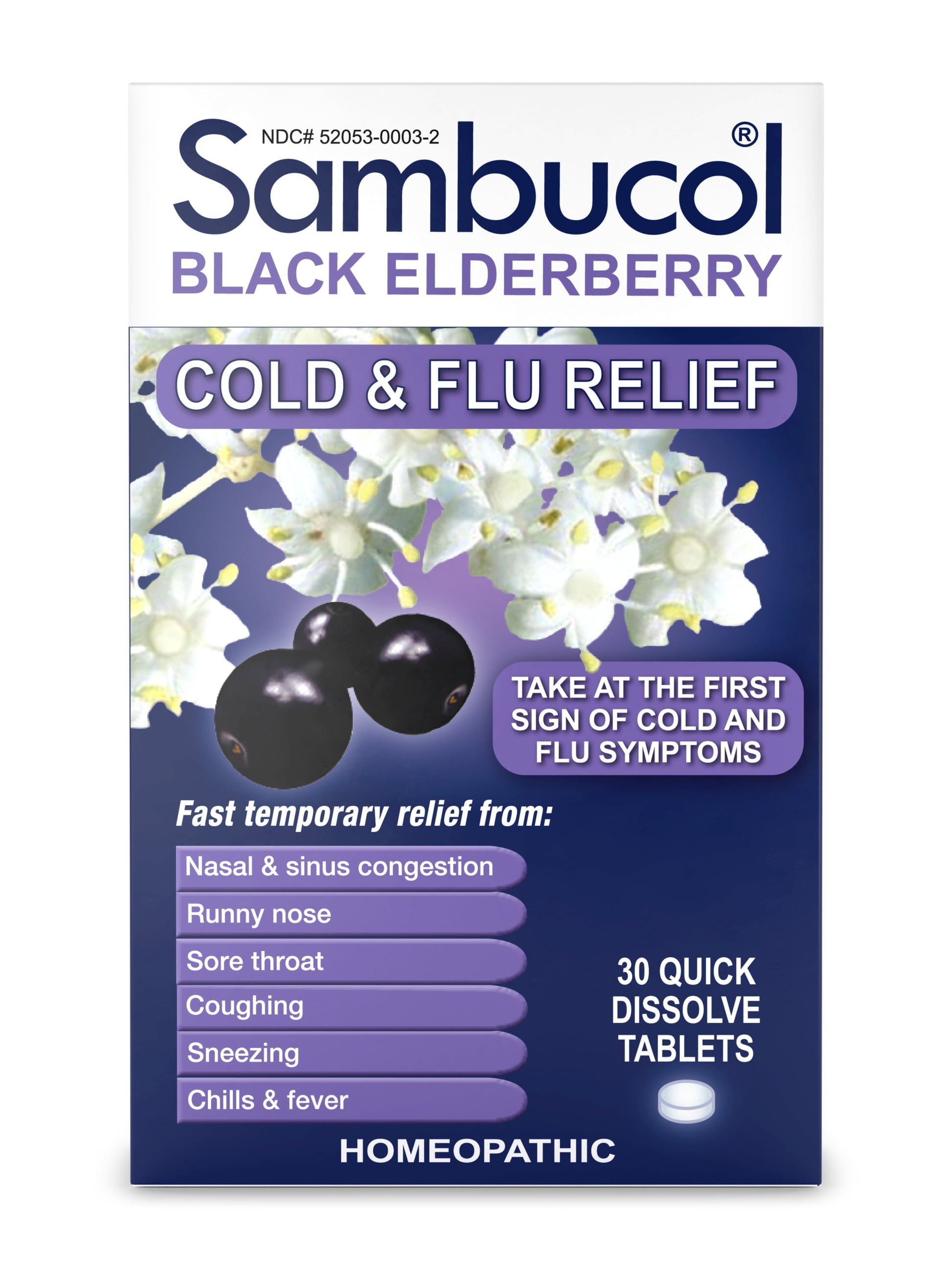 SAMBUCOL COLD FLU TABLET 30CT