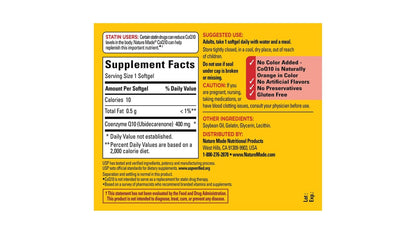 COQ10 400MG SGC 40CT NAT MADE
