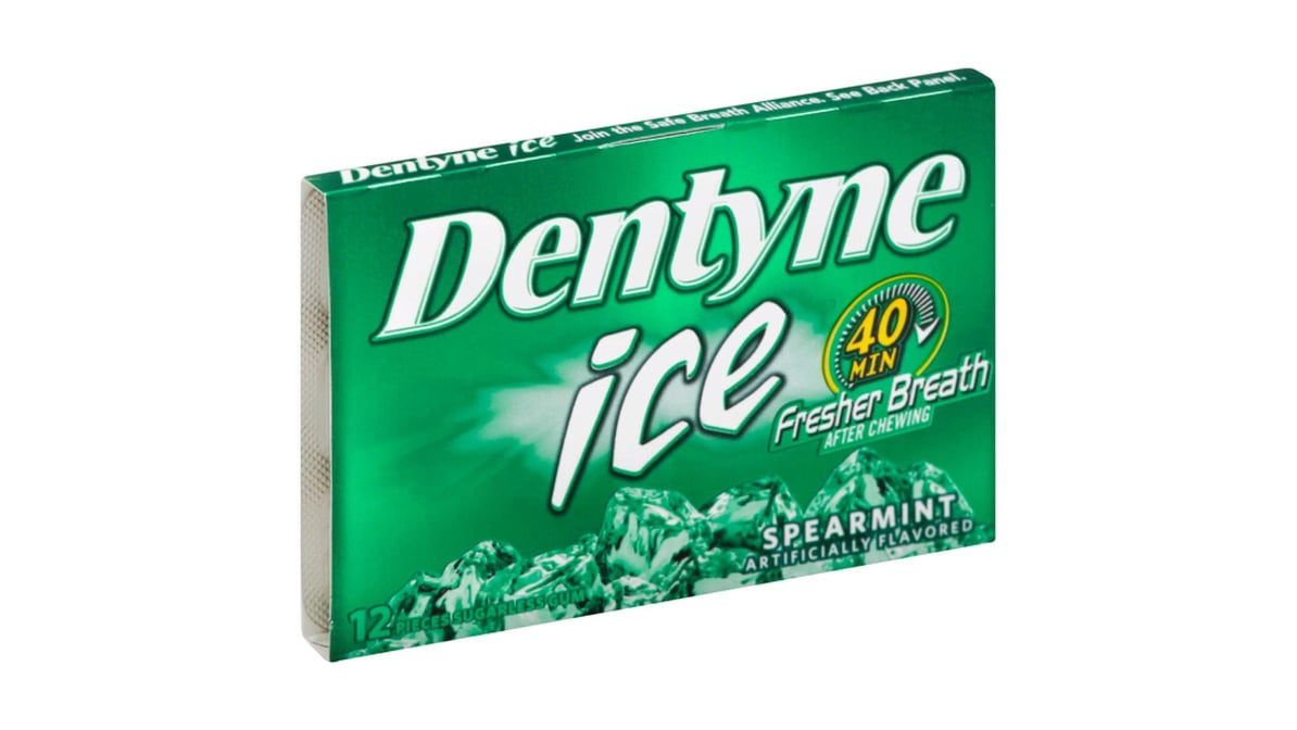 DENTYNE ICE GUM S/F SPEARMINT 9X16