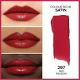 L'ORÉAL PARIS Colour Riche Original Satin Lipstick for Moisturized Lips, 297 Red Passion, 0.13 oz.