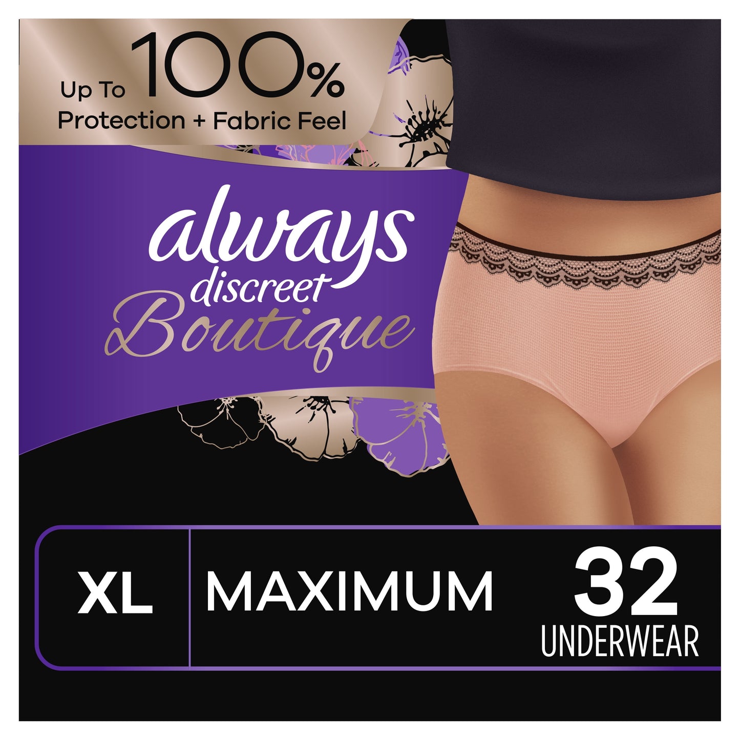 ALWAYS DISCREET BTQU XL MAX U/G 2X9CT DS