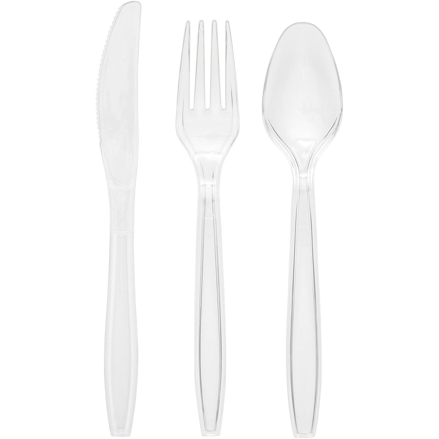 SENSATIONS Plastic Forks - Clear, 24 count