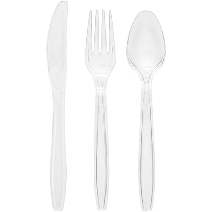 SENSATIONS Plastic Forks - Clear, 24 count