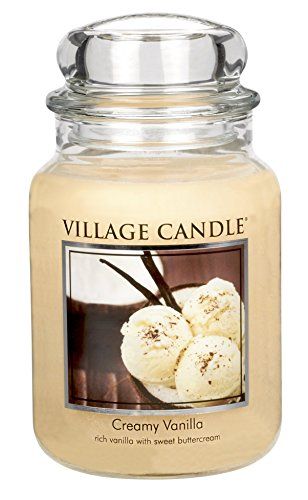 Village Candle Large Apothecary Jar Candle - Creamy Vanilla