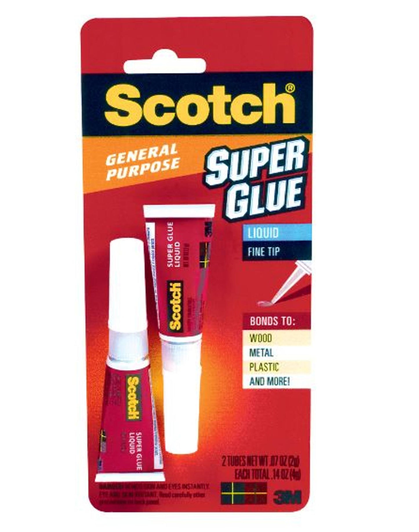 SCOTCH SUPER GLUE LQ 6X2X0.07OZ