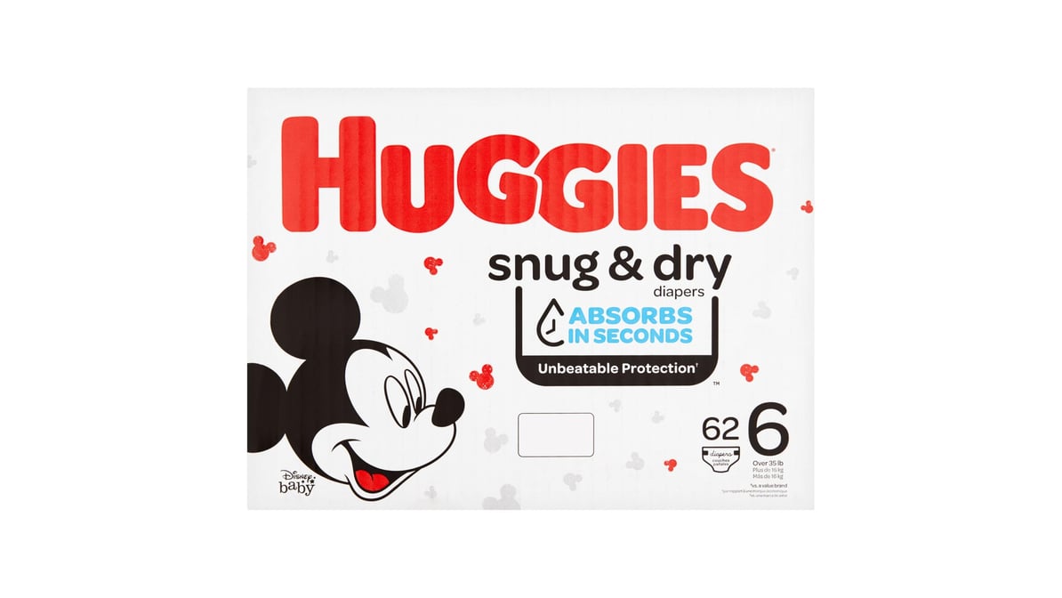HUGGIES SNUG & DRY SZ6 DPR 112CT