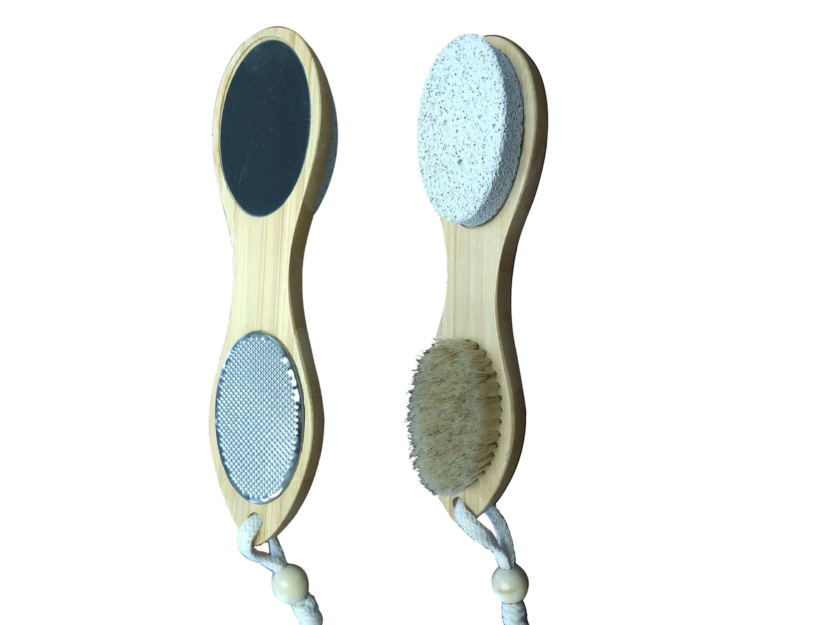 FOOT BRUSH FILE,BAMBOO