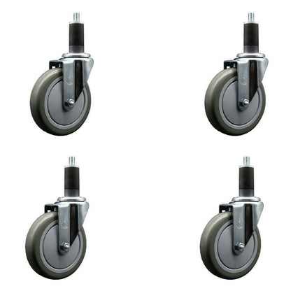 ONE SWIVEL POLY CSTER 5"X1.25" 25 CT DS