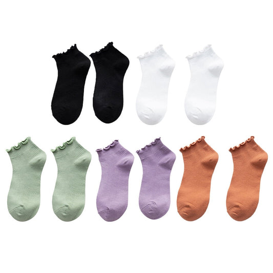 Russell Fashion Foot Women's Cotton Low Cut Tab Sock - Black, 6 pairs