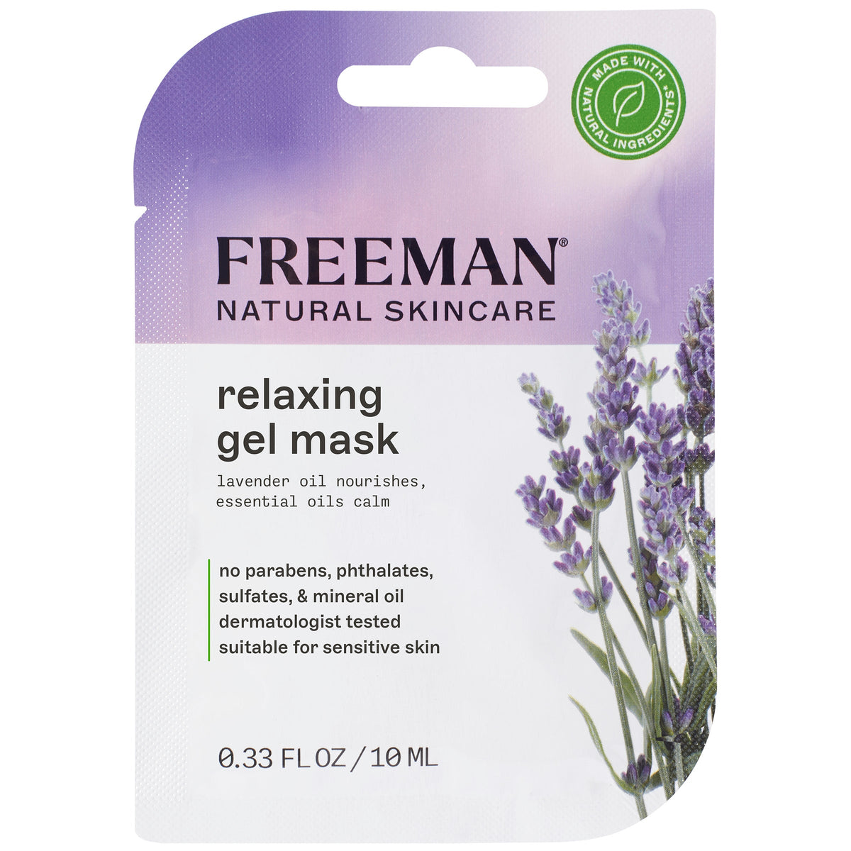 Freeman Facial Lavender Oil Gel Mask Packette (6in)