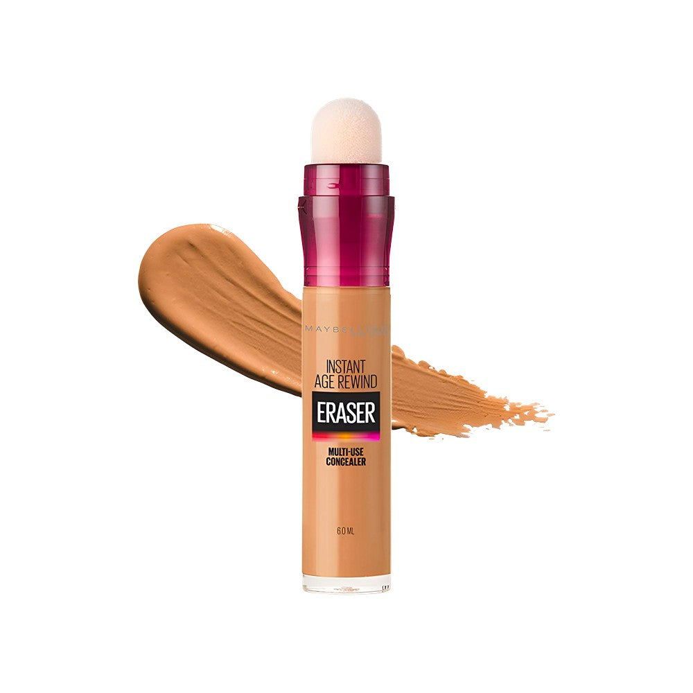 MAYBELLINE New York Instant Age Rewind Eraser Multi-Use Concealer, 144 Caramel, 0.2 oz