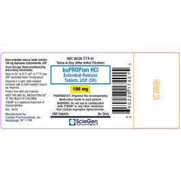 BUPROPION HCL SR TB 100MG 100 ER