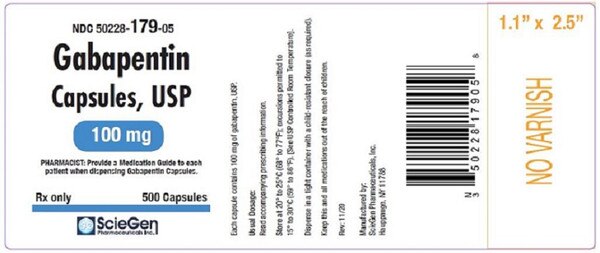 GABAPENTIN CP 100MG 500