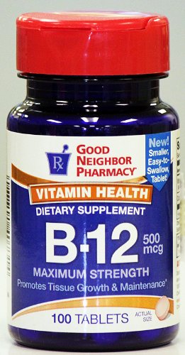GNP VIT B-12 500 MCG TAB 100