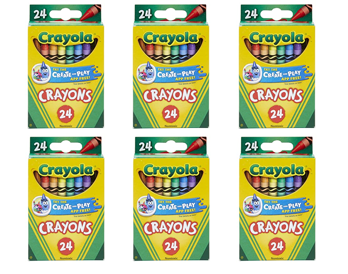 CRAYOLA CRAYONS 24 REGULAR