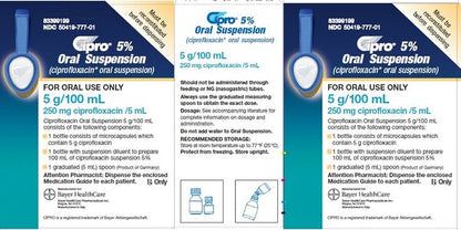 CIPRO PT 500MG/5ML 100ML