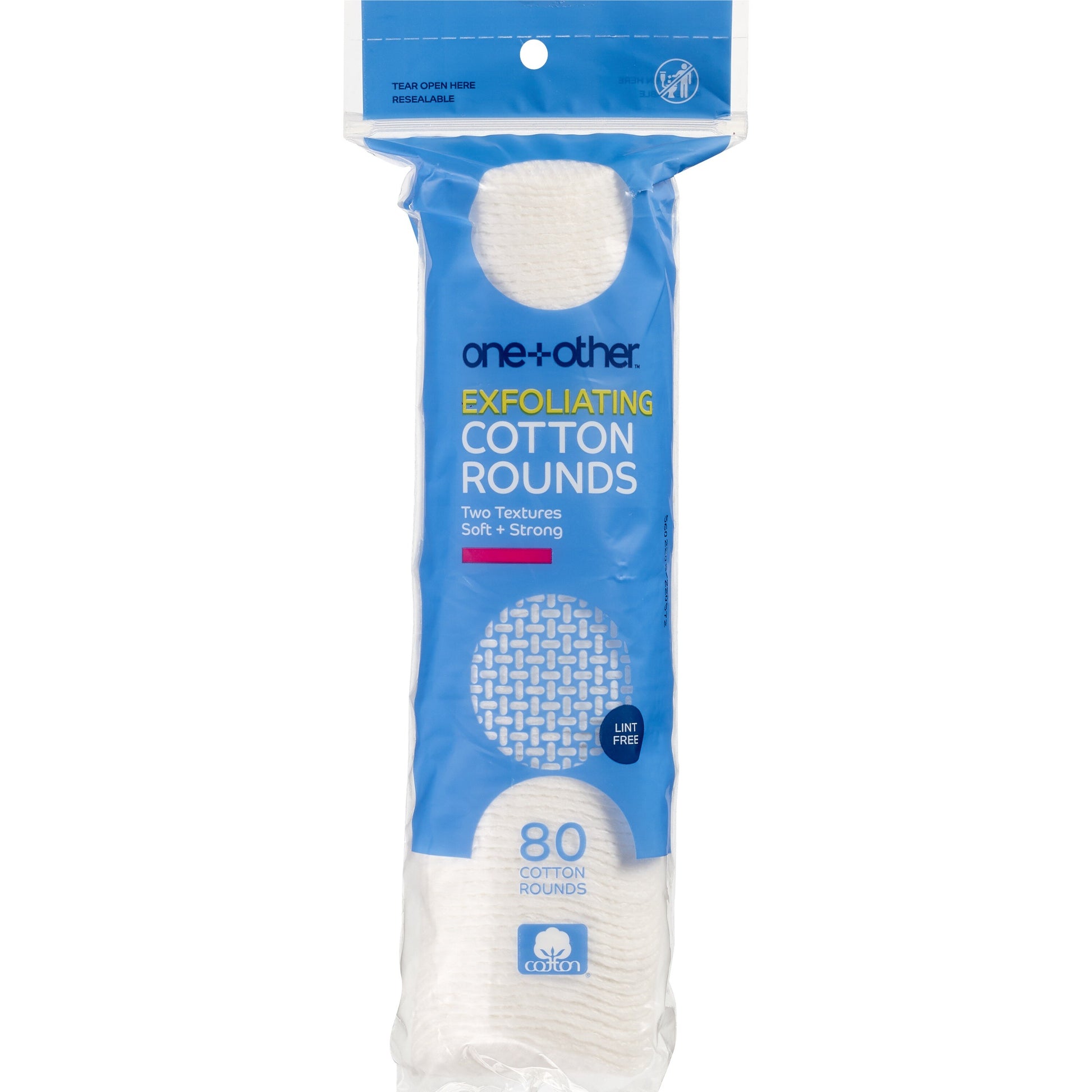 SS COTTON RND EXFOLIATING 80CT