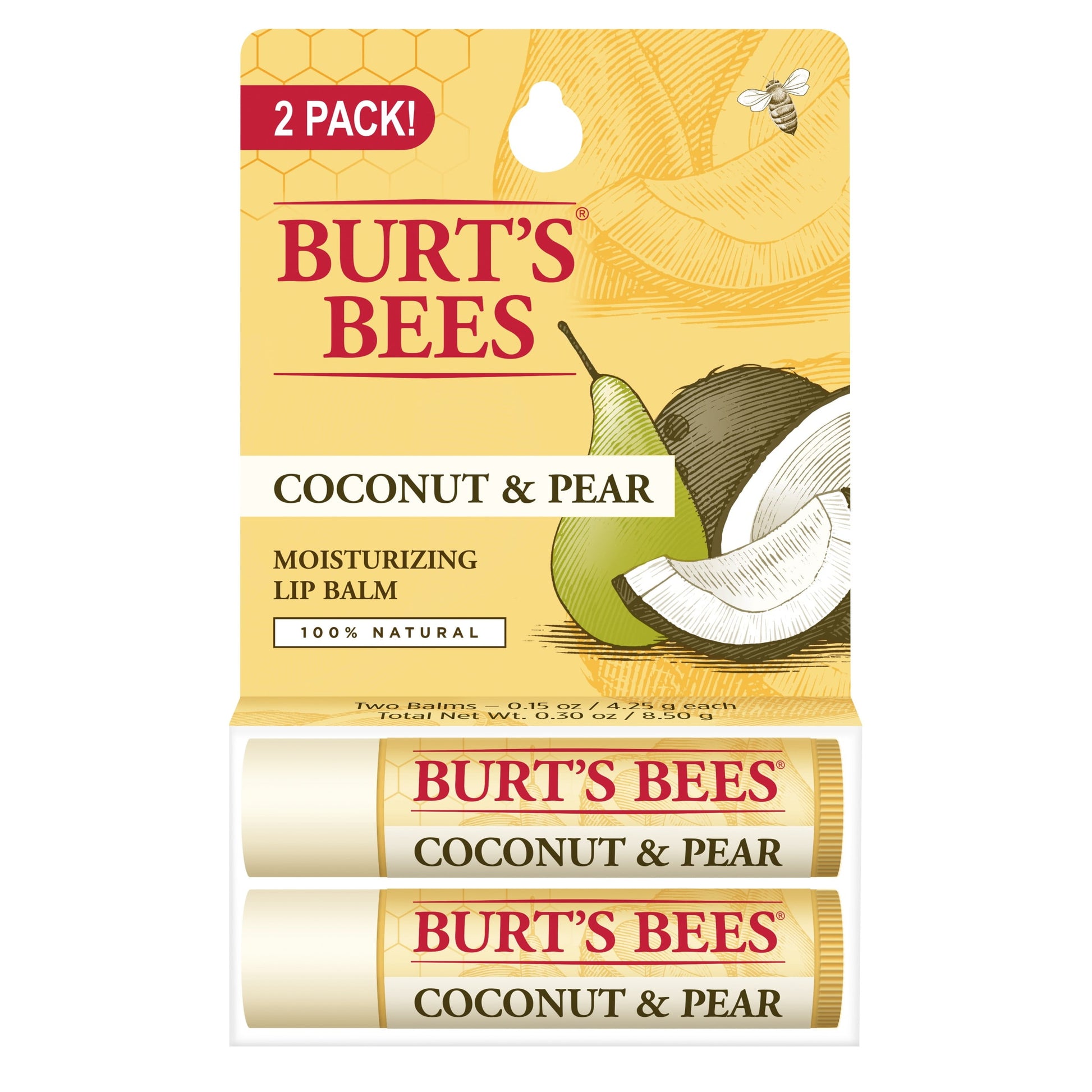 Burt's Bees Moisturizing Lip Balm - Coconut and Pear