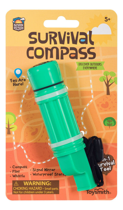Toysmith Outdoor Discovery Survival Compass, Assorted