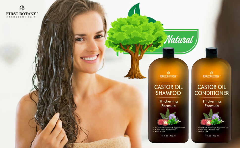 U/H CASTOR OIL SHAMPOO    16.9Z
