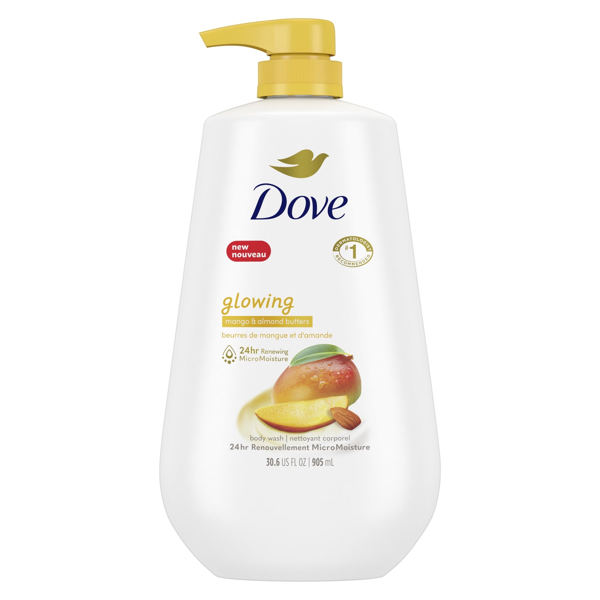 DOVE BODY WASH MANGO&ALMOND 20Z