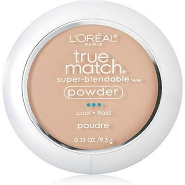 L'ORÉAL PARIS True Match Super-Blendable Oil Free Makeup Powder, W4 Light Medium, 0.33 oz.