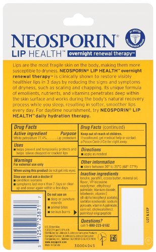 Neosporin Overnight Lip Health Renewal Therapy 0.27oz Jar
