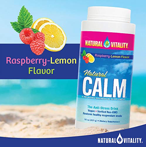NATURAL VITALITY CALM,W CALC,RASPBRRY LEMN