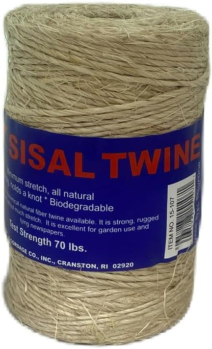 TW Evans Cordage Jute Twine, 150 ft