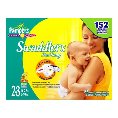 PAMPERS SWADDLERS BF 22 JMBO S4