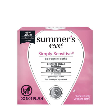 SUMMERS EVE SMPLY SENS CLOTH WPE 12CT