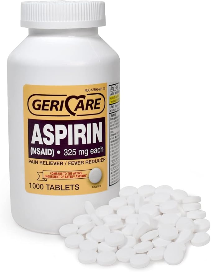 ASPIRIN 325MG UNCOAT TAB 100CT GERI-CARE