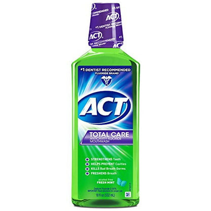 ACT TOTAL CARE RINSE A/F MINT 18OZ