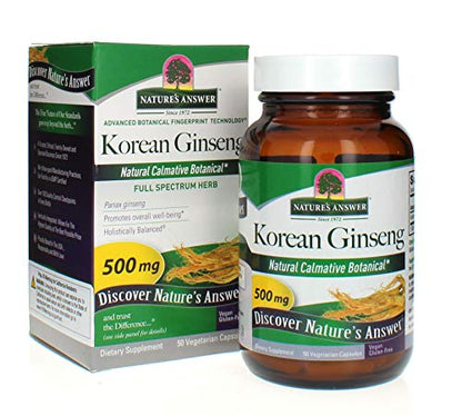 NATURE'S ANSWER GINSENG ROOT,KOREAN 500MG