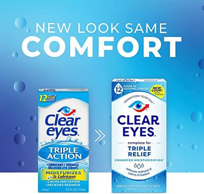 CLEAR EYES TRIPLE ACTION RELIEF 0.5OZ
