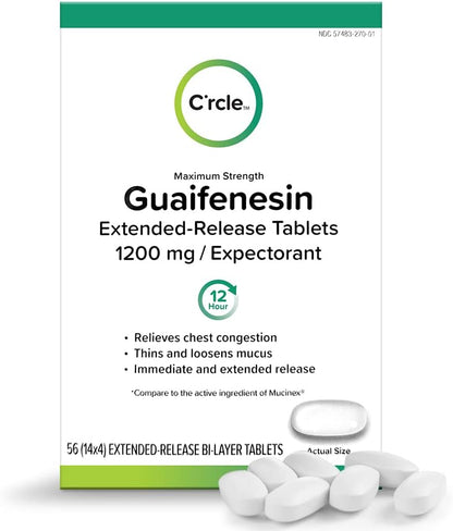 GUAIFENESIN 1200 MG ER TAB 28
